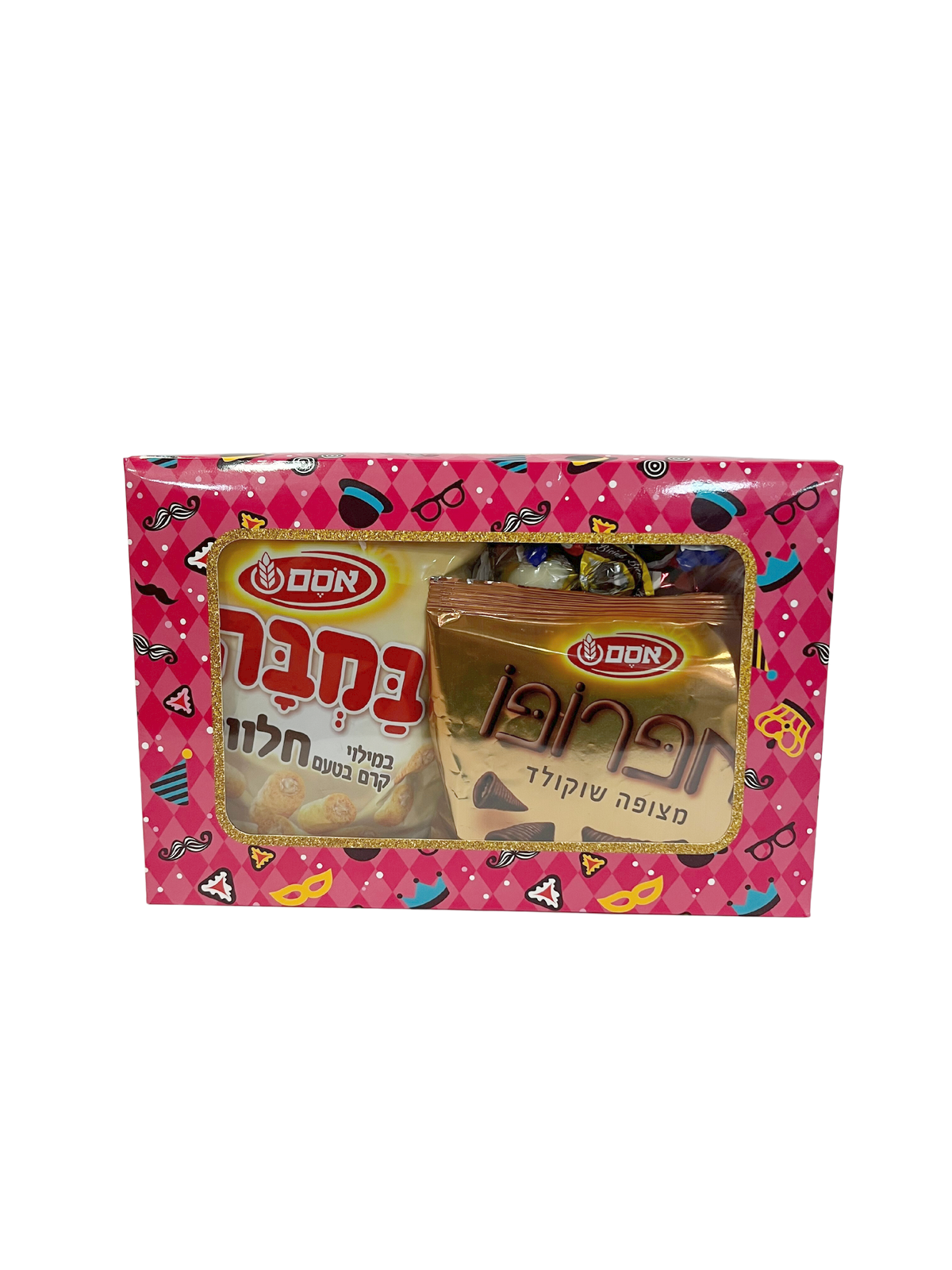קופסא קאפקייקס מלבנית לפורים